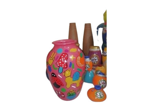 Terracotta Hand Painted Flower Vase