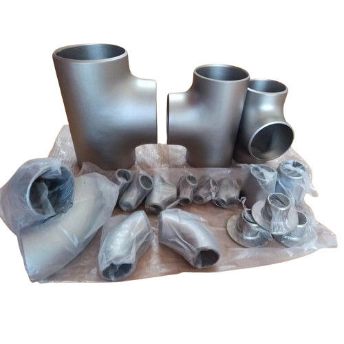 Titanium Welded Pipe Fittings - Color: Silver