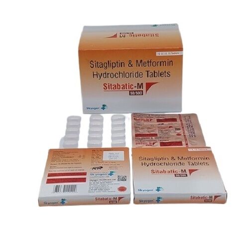 Sitagliptin Phosphate Monohydrate 50 Metformin Hcl 500 Tablets 10x1x15 Tablets Pack