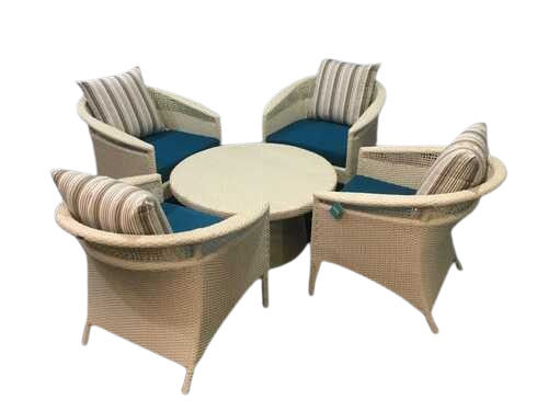 4 Seater Wicker Table Chair Set