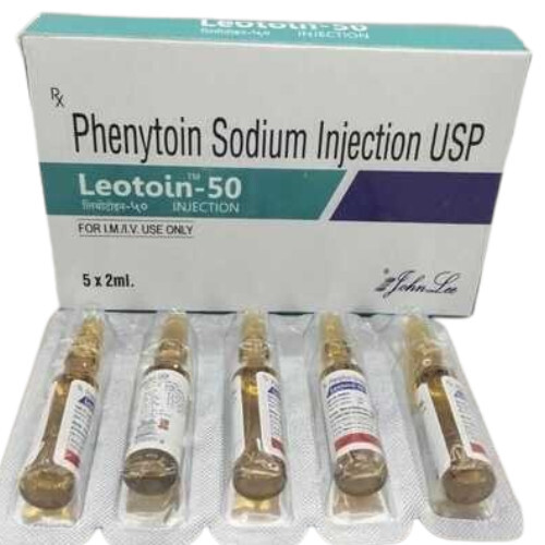 Phenytoin Injection - Liquid Form, IV Administration Only | Anticonvulsant for Seizure Control, Prescription Required, Suitable for Adults and Aged Individuals