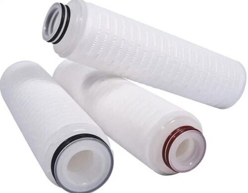 White Color Round Shape Polypropylene Pleated Filter Cartridge