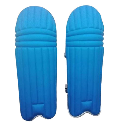 Blue Color Plain Pattern Pu Material Cricket Batting Pads