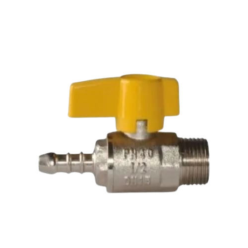 Silver Color Brass Gas Valve For Gas Supply Use