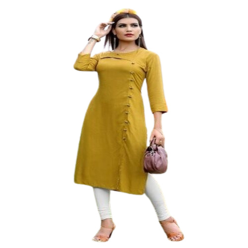 Regular Cotton Ladies Kurti Technics Machine Made