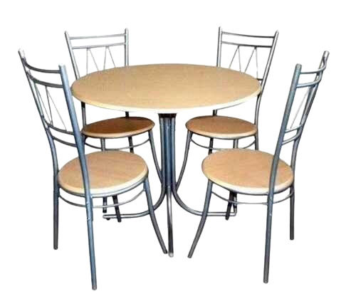 Brown Round Dining Table Set