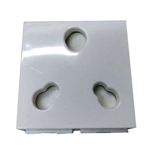 White Color Square Shape 7 Modular Switch Socket