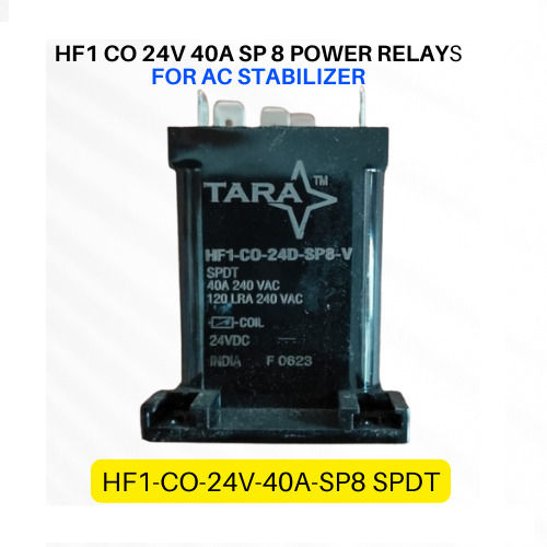 HF1 CO 24V 40A SP 8 Power Relays SPDT For Stabilizer - Tara Relays