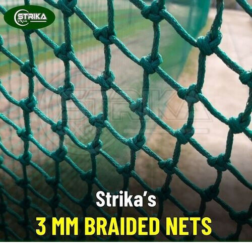 3 MM Green Braided Cricket Net