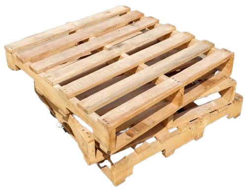 Square Shape Brown Pinewood Pallet