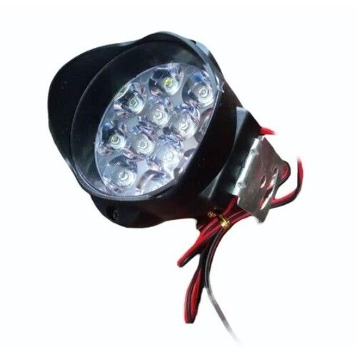 12 V Black Color Round Shape Led Bike Headlight