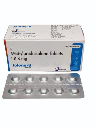 Jolone 8 Methylprednisolone 8 Mg Tablets 10x10 Tablets Pack