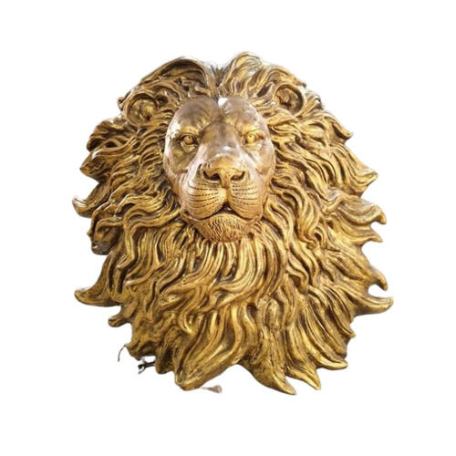 Brass Lion Face Statues - Color: Customize