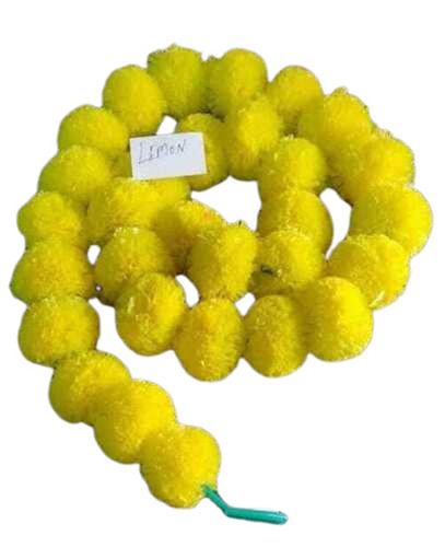 Yellow Color Plastic Material Artificial Marigold Flower Garland