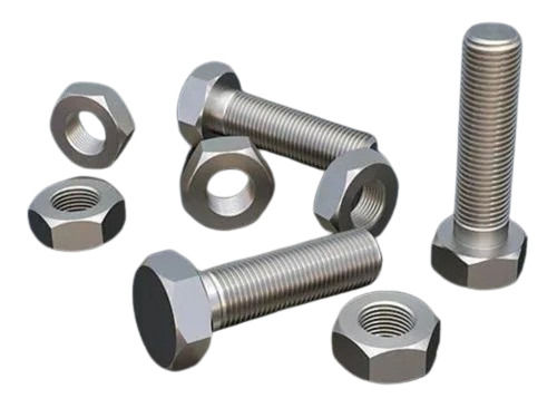 Mild Steel Bolt Nut - Multi Size, Polished Silver Finish | Durable, Long Lasting, Hexagon Head Design