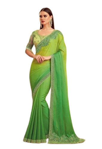 Designer Green Silk Sarees