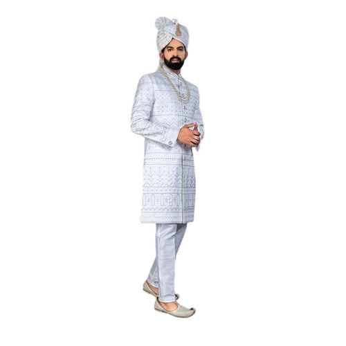 La Royal Indian Groom Engagement Embroidered Sherwani