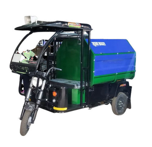 Rechargeable Battery-Powered Medium Speed Three Wheeler E Rickshaw Loader For Garbage