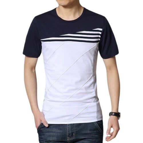 Mens Formal Wear Half Sleeves Round Neck T Shirts