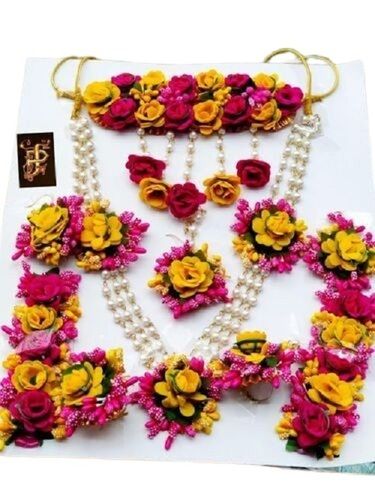 Light Weight Wedding Flower Rani Haar Set