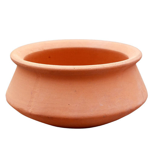 Clay Biryani Handi - Color: Red