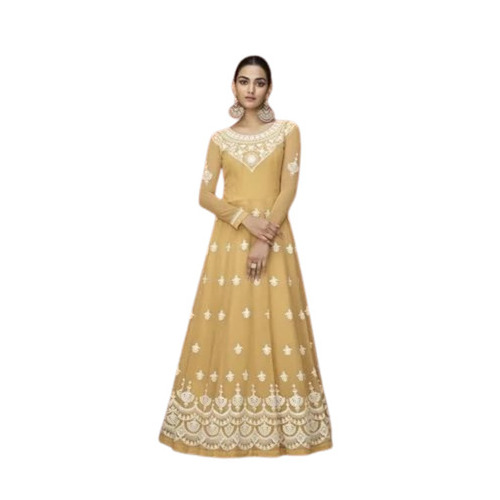 Designer Fancy Gown - Color: Brown