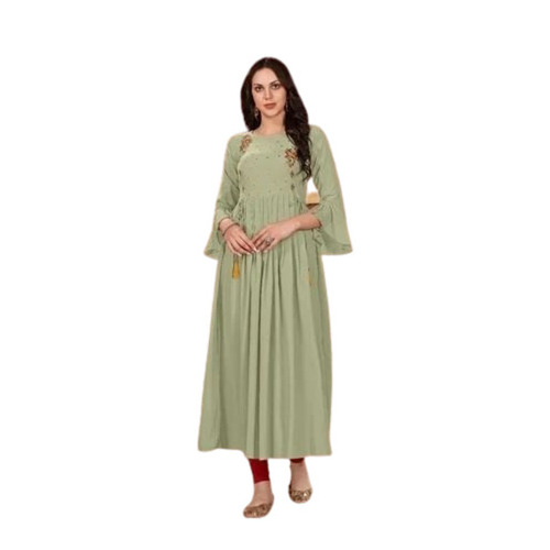Rayon Fancy Kurti - Color: Grey