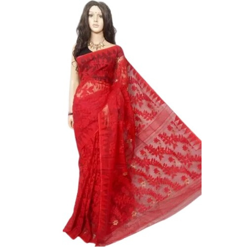Cotton Silk Handloom Saree - Wrinkle Free, Wear and Tear Resistant Fabric | Various Colors for Gifting, All Seasons