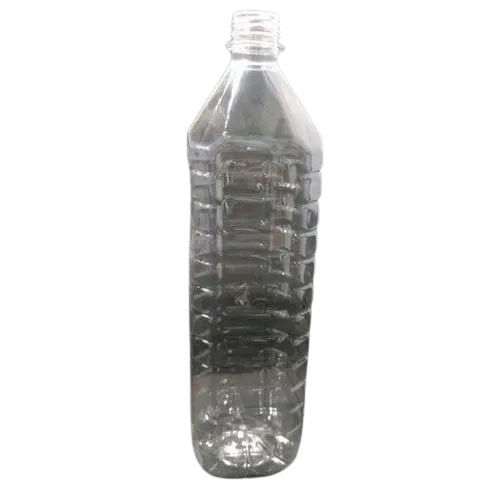 Transparent Round Screw Cap 1 Liter Plastic Water Bottle