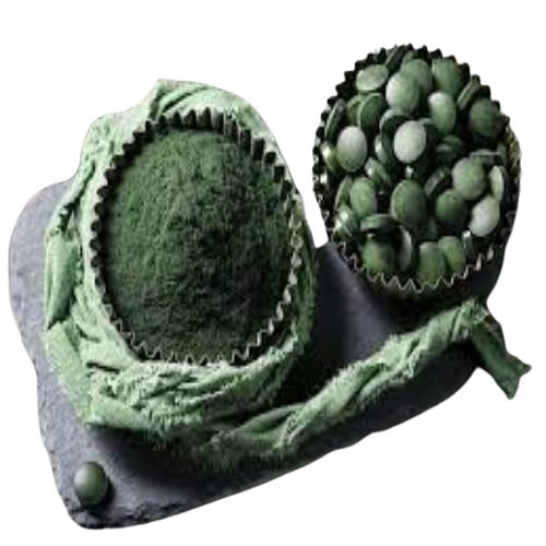 Green Color Dried Food Grade Spirulina Powder