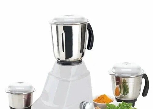 White Color 500 Watt Mixer Grinder For Kitchen Use