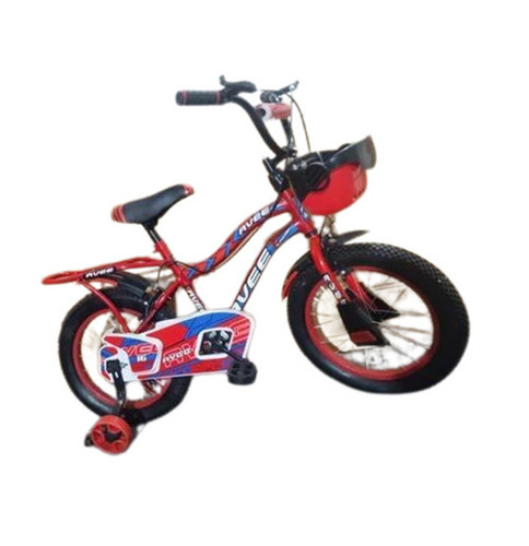 Kids Bicycle - Metal, Plastic, Rubber, Polished Finish, 2 Seater | Manually Operated, Corrosion Resistant, Easy to Ride, 2 Wheels