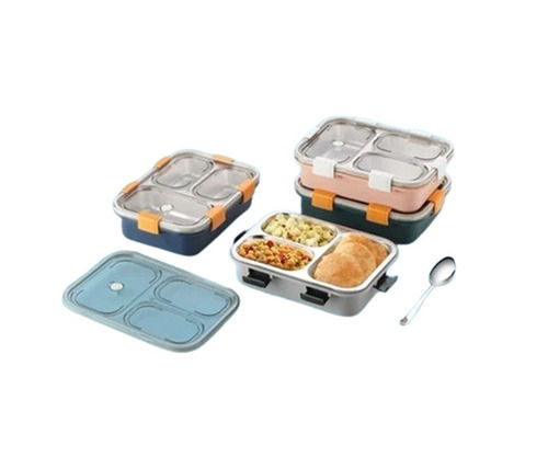 Light Weighted Crack Resistant Abs Plastic Leakage Proof Rectangular Lunch Boxes