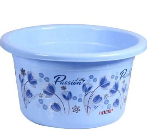 Blue Color Round Shape Printed Plastic Bathtub