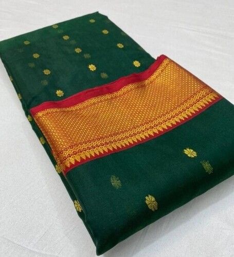 Multi Color Tussar Chanderi Silk Saree For Party Wear