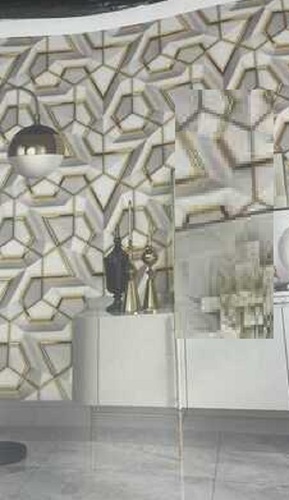 3D Printed Designer Wallpaper - Paper Material, 5 Millimeter Thickness | Waterproof, Eco-Friendly, Modern Digital Print