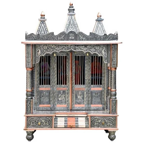 Gray Oxidized Temple - Color: Silver