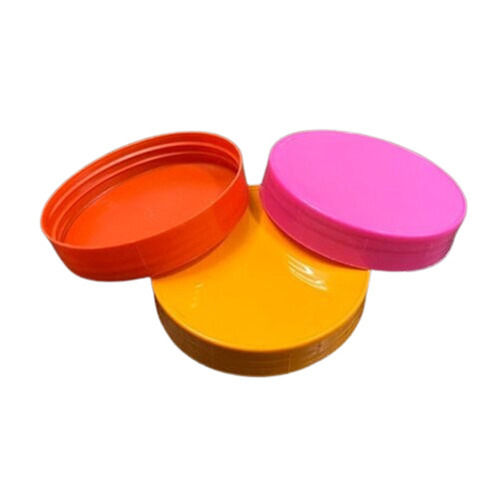 Multi Color Round Shape 73mm Plain Plastic Jar Cap