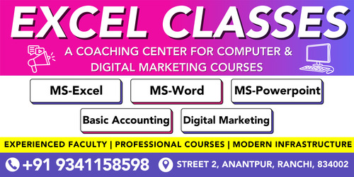 Ms Excel Foundation Course