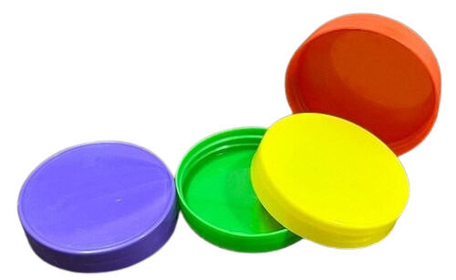 Multi Color Polypropylene 63mm Plain Plastic Jar Cap