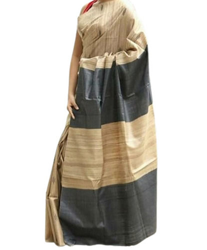 Pure Ghicha Tusser Silk Saree With Blouse Piece