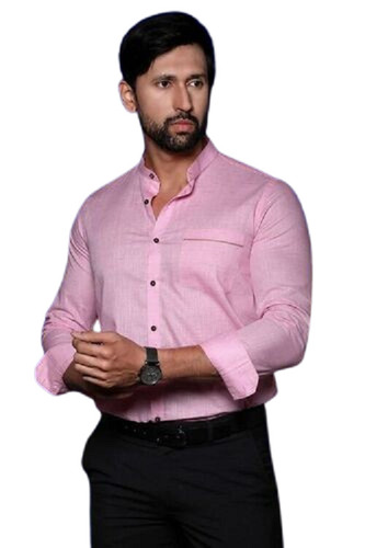 Long Sleeves Plain Casual Wear Mens Shirts