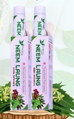 Herbal Toothpaste - Neem Flavor, Long Shelf Life & Highly Effective Formula | Tested on Quality Standards, Easy to Use and Flexible