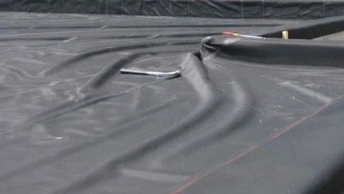 Black Color Plain Pattern Waterproofing Epdm Membrane