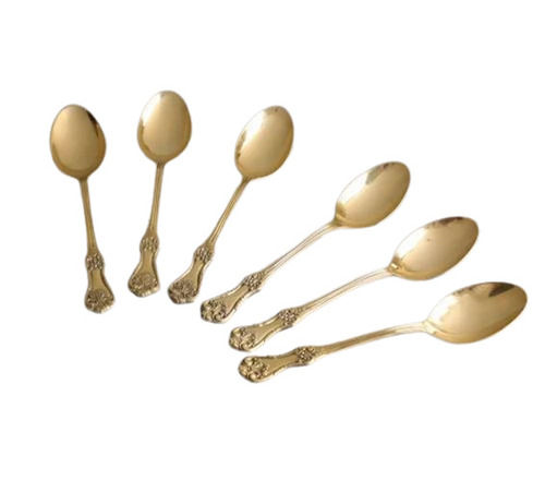 Light Weighted Gold-Plated Corrosion Resistant Stainless Steel Dinner Spoons