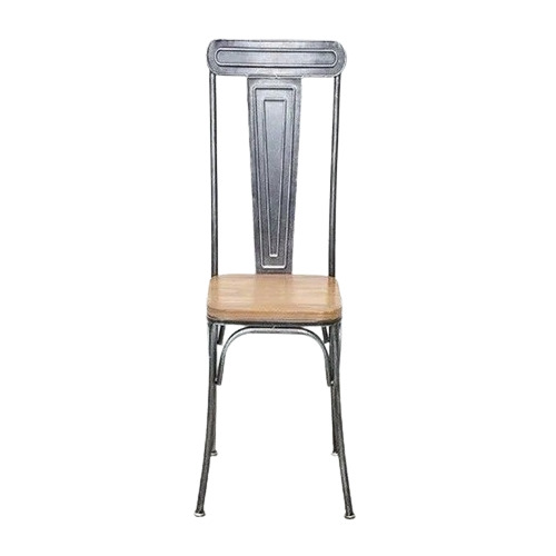 High Back Iron Chair - Color: Black