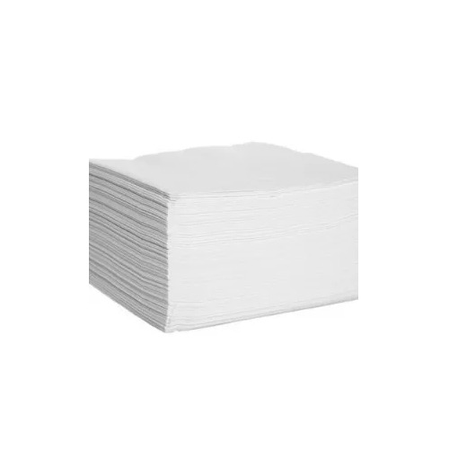 Plain Tissue Paper - 15 GSM Soft Thickness, Embossed Texture, Coated Single Side, Pure White Color - Skin Friendly, Square Shape