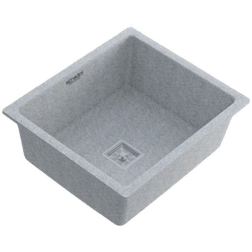 Countertops Square Shape Polished Finish Corrosion Resistant One Piece Single Bowl Kitchen Sink 