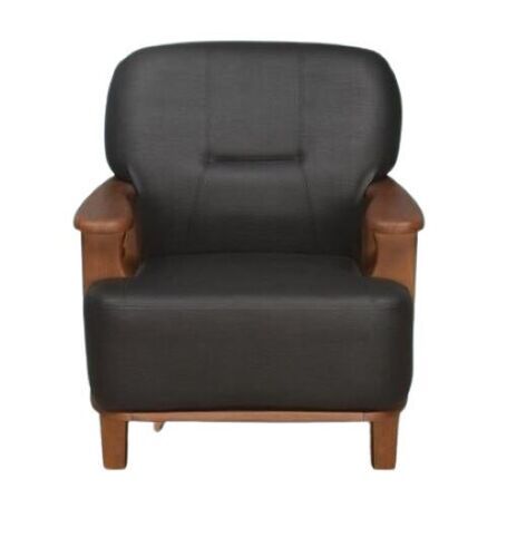 Vintage Plain Pattern Leather Chair