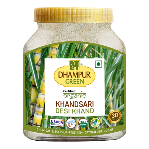 Organic Khandsari - 800g Granular White Sugar | Pure Organic Sweetness Handcrafted Nutrient-Rich Preservative-Free Eco-Friendly Packaging